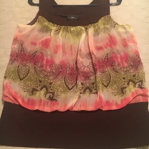 Juniors Byline tank top